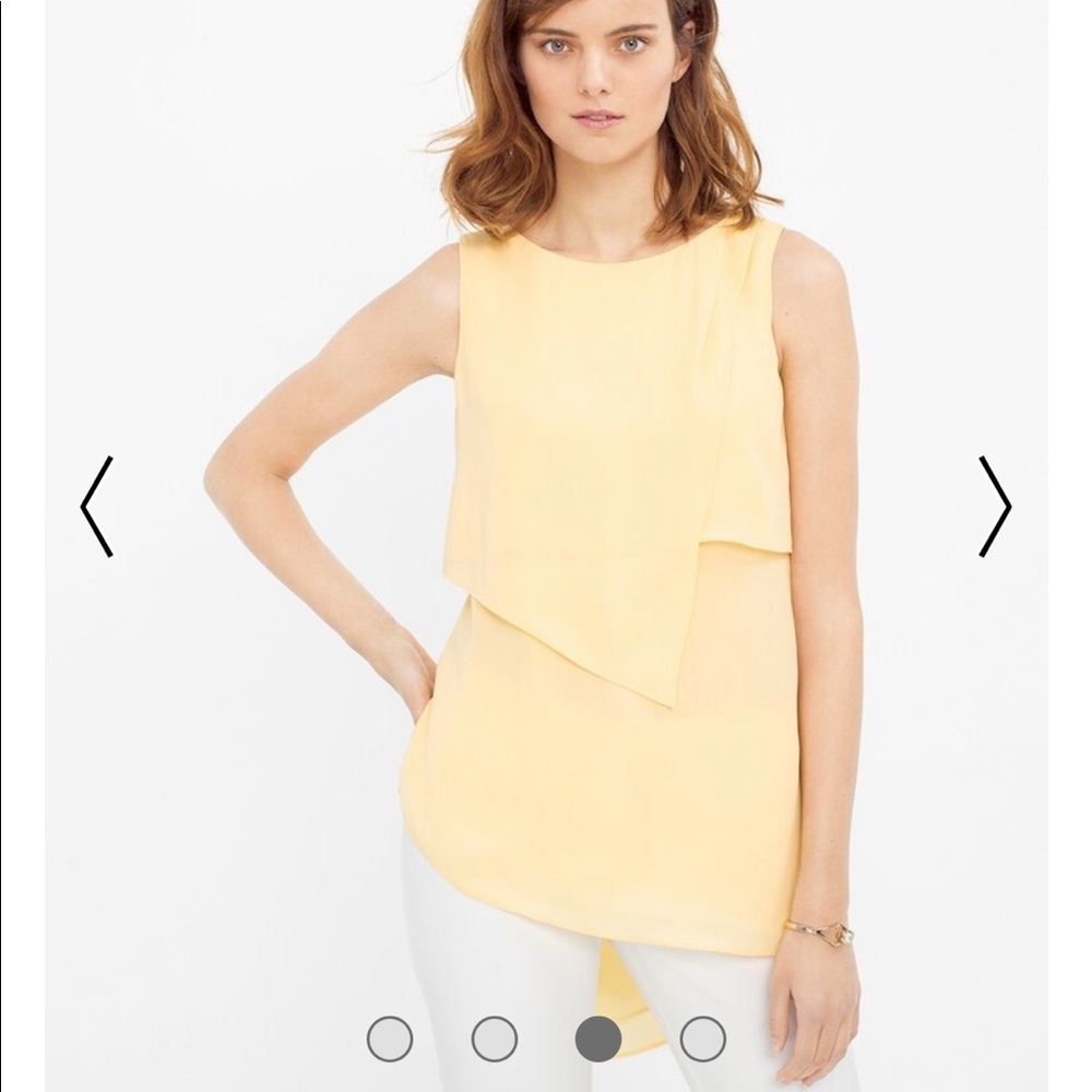 ❤️SOLD WHBM asymmetrical tiered tunic top - Picture 8 of 8